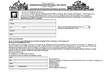 Nica Nuernberg Mitgliedsantrag