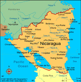 karte nicaragua